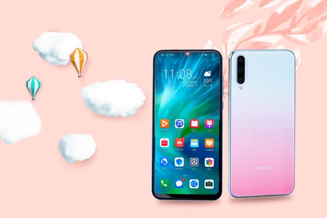 荣耀20青春版图赏：幻彩渐变超级柔美