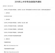四六级成绩查询公布通知！