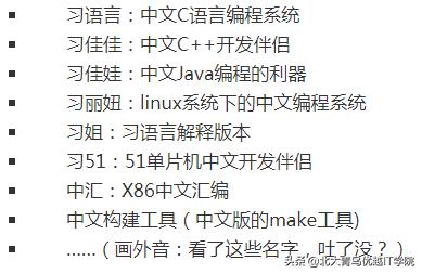你知道几个中文编程语言，快来瞧瞧这些有趣的中文编程语言