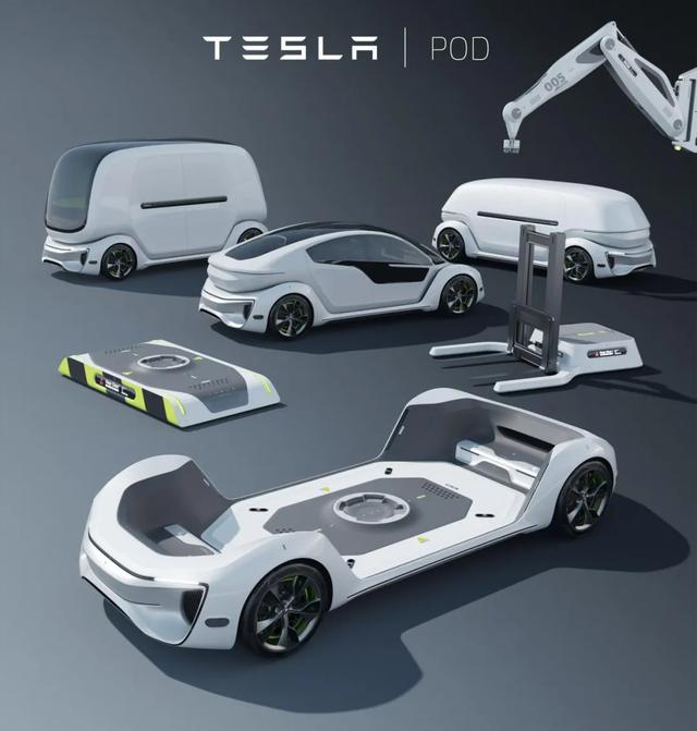 特斯拉POD？理论上一台车满足所有需求
