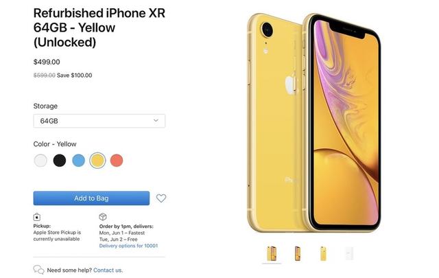 iPhone XR官方翻新机来了！可惜国内买不到？