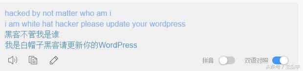今天你的wordpress网站被黑了吗?