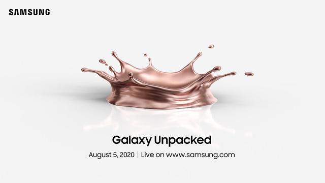 三星将于8月5日举行Unpacked活动 Note 20系列有望发布
