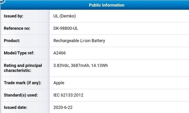 iPhone 12系列电池容量疑曝光:最大3697mAh