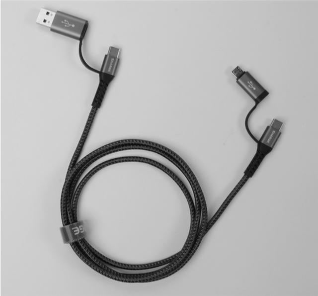 小米有品推出四合一数据线：抗拉编织线