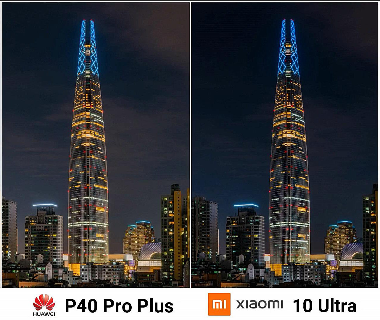 小米10纪念版与华为P40Pro+夜拍对决：谁料到差距如此大
