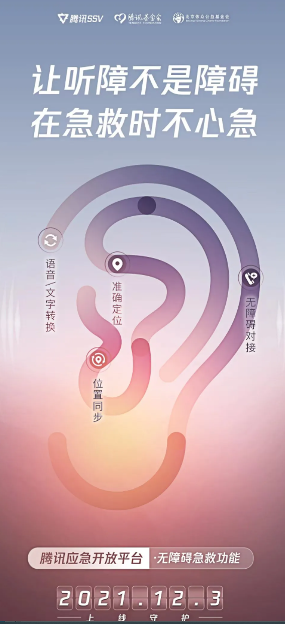 腾讯“无障碍急救平台”小程序推出新功能:帮助听障人群与 120 间无障碍沟通