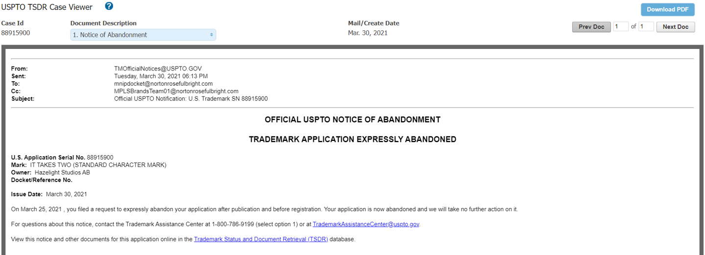 《双人成行》被迫放弃商标所有权,R 星母公司 Take-Two 起诉其“名称重复”