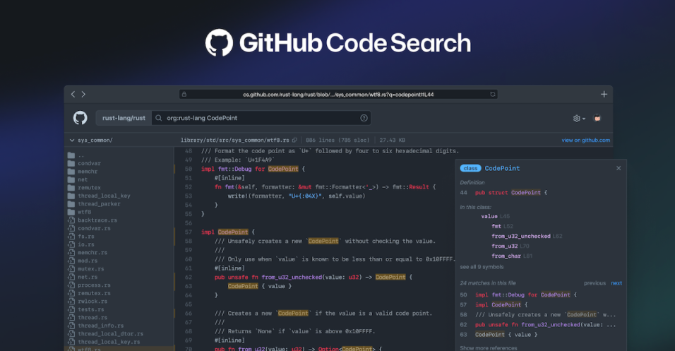 微软 GitHub 大幅改进代码搜索功能,已发布技术预览版