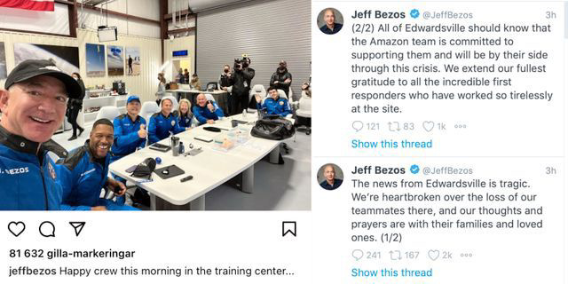 贝索斯反应迟钝遭痛骂:亚马逊员工危急时刻,你心里却只有大火箭
