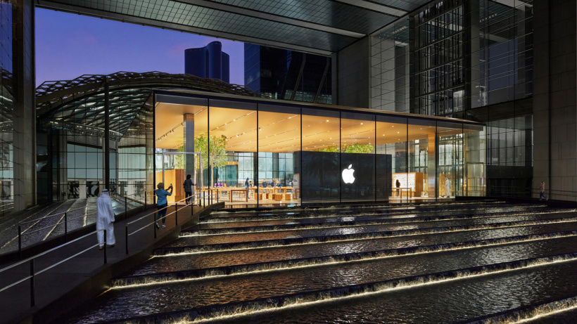 Apple Al Maryah Island 零售店的外景。