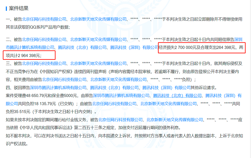 软件采集腾讯 QQ 用户信息被判赔偿 296 万元,竟然包括十年前访客记录