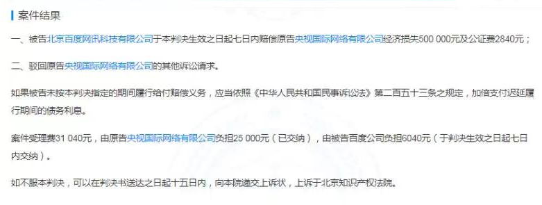 好看视频擅自直播央视 2020 年春晚,被判赔偿 50 万元