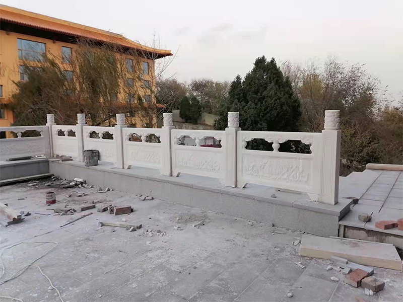 汉白玉石材栏杆-古建园林建筑中的点睛之笔