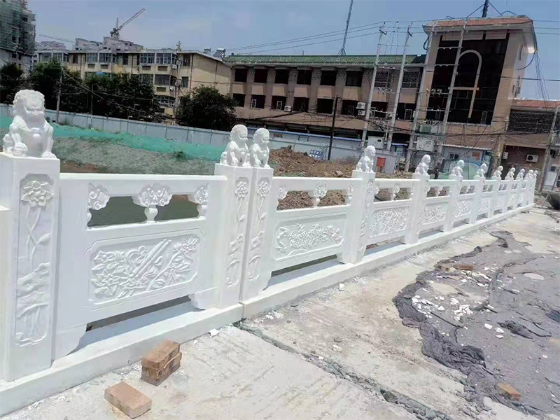 河道石护杆汉白玉栏杆的四大常用款式