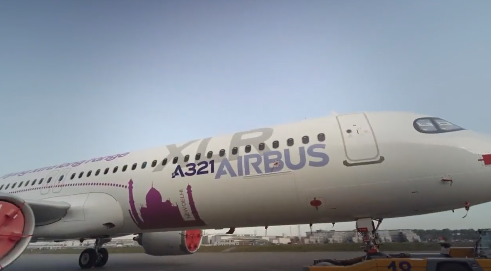 空客首架超远程型A321XLR飞机