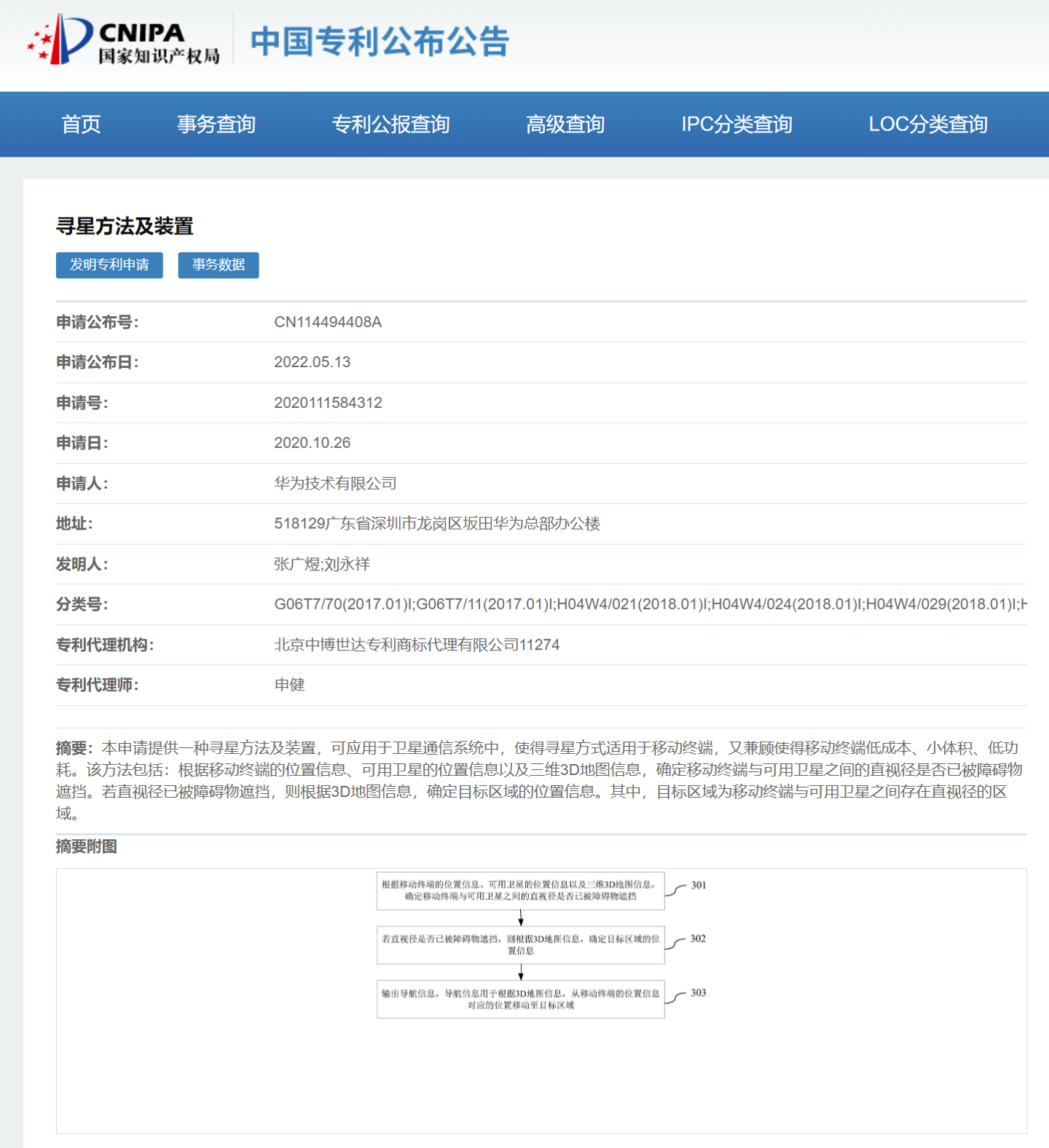 华为寻星专利