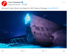 微软将音乐专辑存储在玻璃中，可保存 1000 年