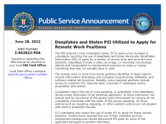FBI 警告：有人利用 AI 换脸冒充他人身份进行远程面试