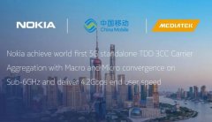 诺基亚贝尔、中国移动、联发科共同实现业界首家商用平台下的宏微协同 TDD 