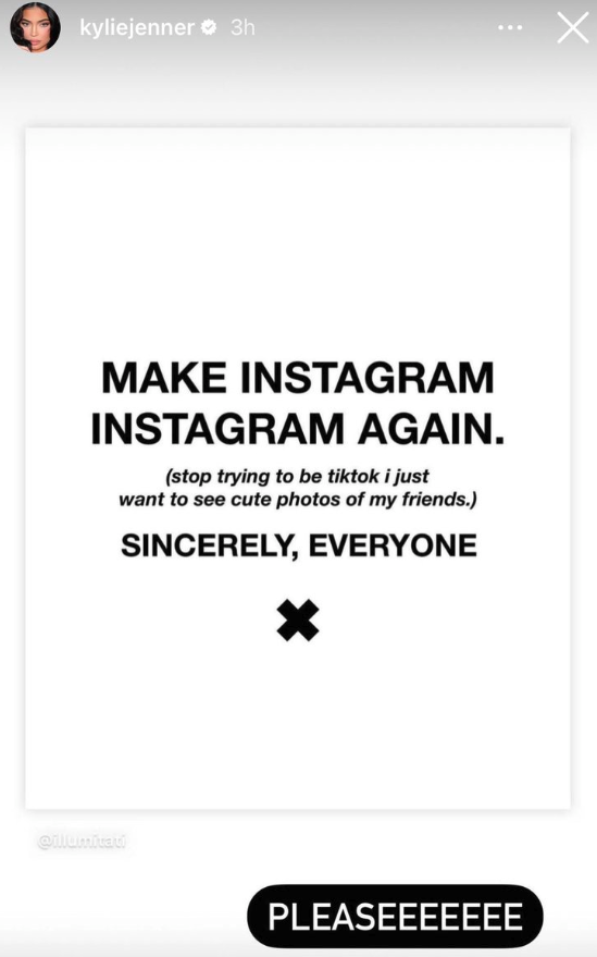 大 V 卡戴珊姐妹不满 Meta Instagram 做短视频:“别再模仿 TikTok 了” 詹纳要求Instagram回到之前设计