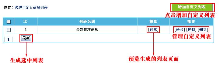 帝国CMS增加自定义列表如何设置 第4张 帝国CMS增加自定义列表如何设置 第4张