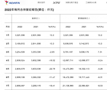 威刚 7 月合并营收 26.7 亿元新台币，内存、固态占比 82%