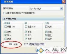 linux空间777权限的设置步骤，linux主机文件权限说明