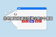 网站收录量减少因为什么