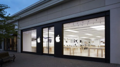 苹果最后一家采用黑色店头设计的 Apple Store 零售店将闭店装修