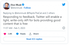 机器人可免费使用 Twitter 的 API