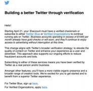  Twitter 投放广告需验证账号，每月最高 1000 美元