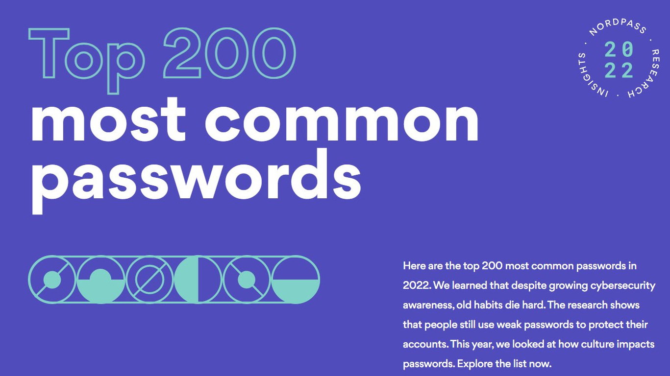 NordPass 报告最常用 200 个密码:“password”登顶、80% 可 1 秒内破解