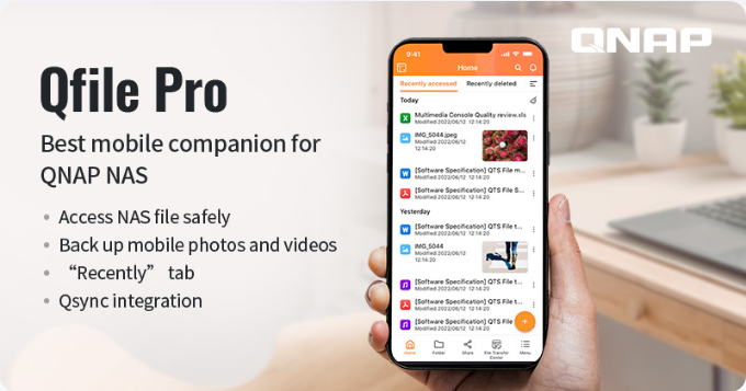 威联通推出 Qfile Pro App,可将影音文件备份到 NAS